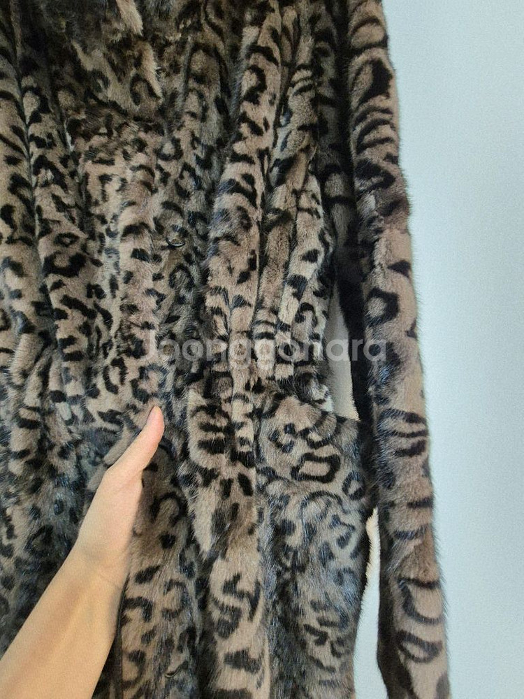 진도 레오파드 롱 밍크 코트 91-98-160--12