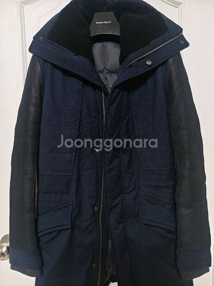 솔리드옴므 우영미 무스탕 패딩 코트 100 덕다운--0