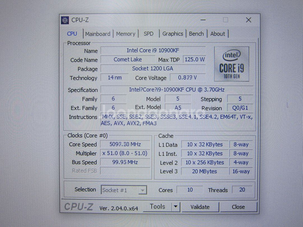 인텔 코어i9-10세대 10900KF (코멧레이크S)--2