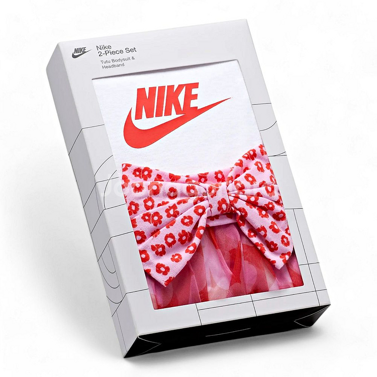 나이키 베이비 2피스 토투 바디수트 & 헤드밴드 세트--2