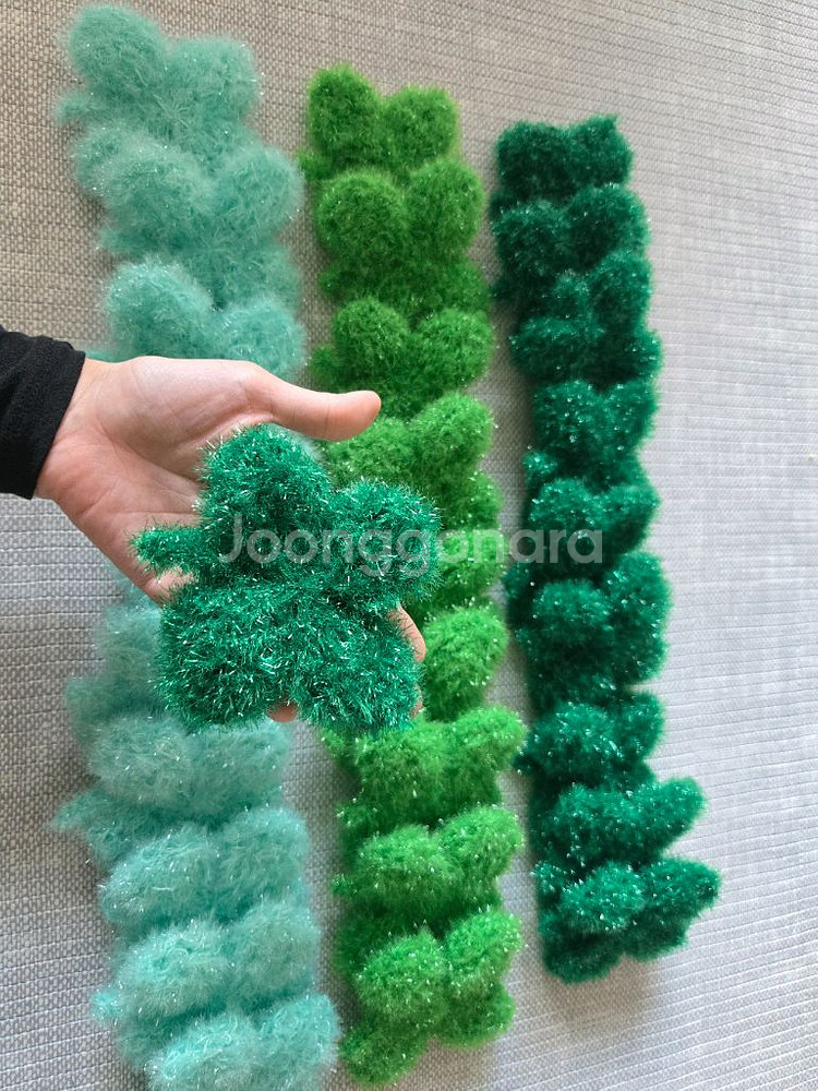 핸드메이드 뜨개 수세미--0