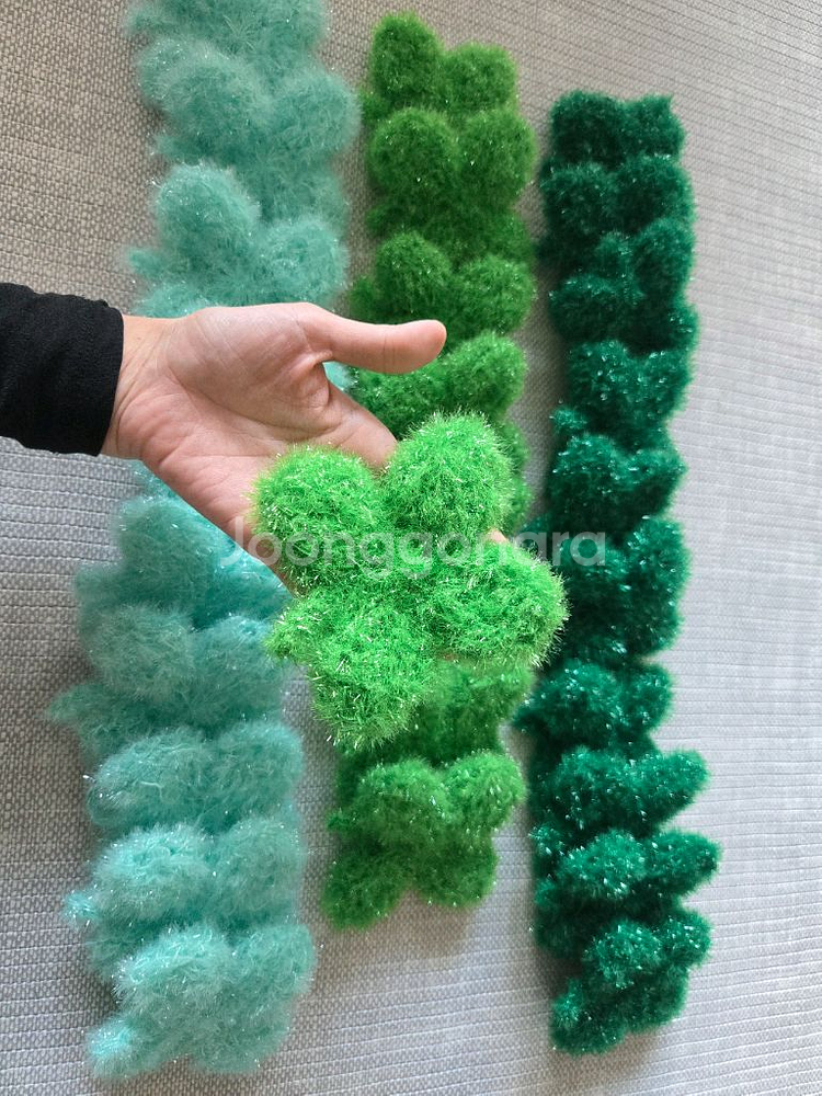 핸드메이드 뜨개 수세미--1