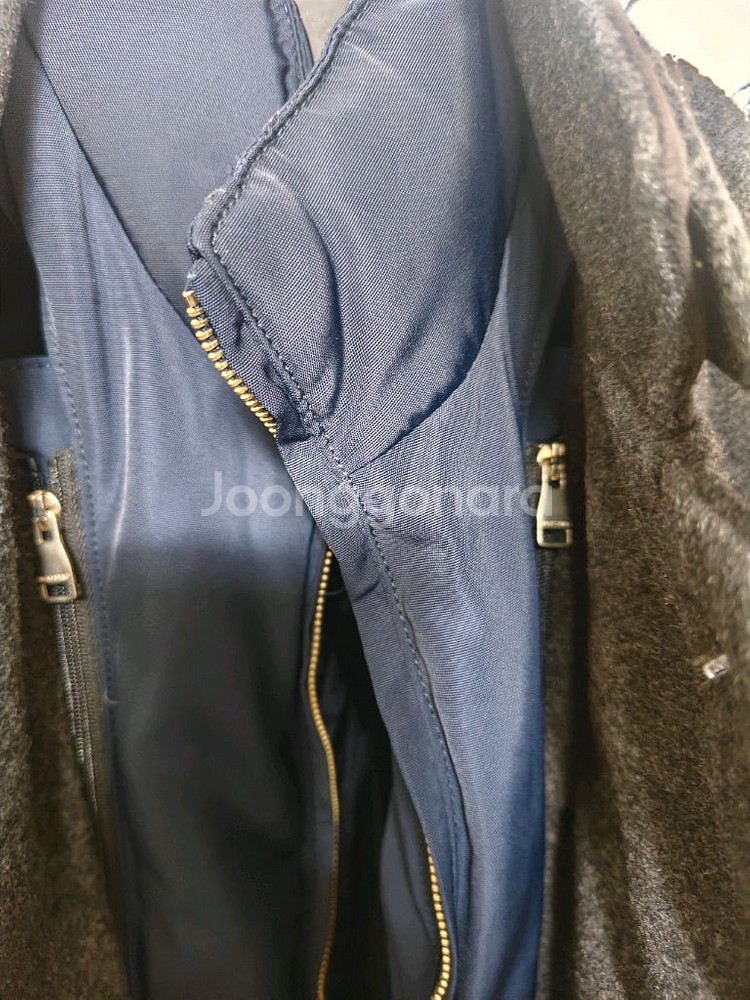 마에스트로 구스다운 캐시미어 패딩코트 95--5