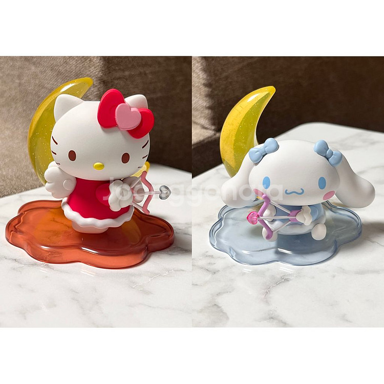 산리오 캐릭터즈 엔젤문 랜덤 피규어 헬로키티 시나모롤--0