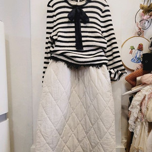 자라 스트라이프 니트 . 퀼팅 누빔 원피스