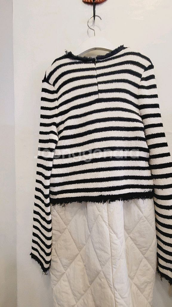 자라 스트라이프 니트 . 퀼팅 누빔 원피스--4