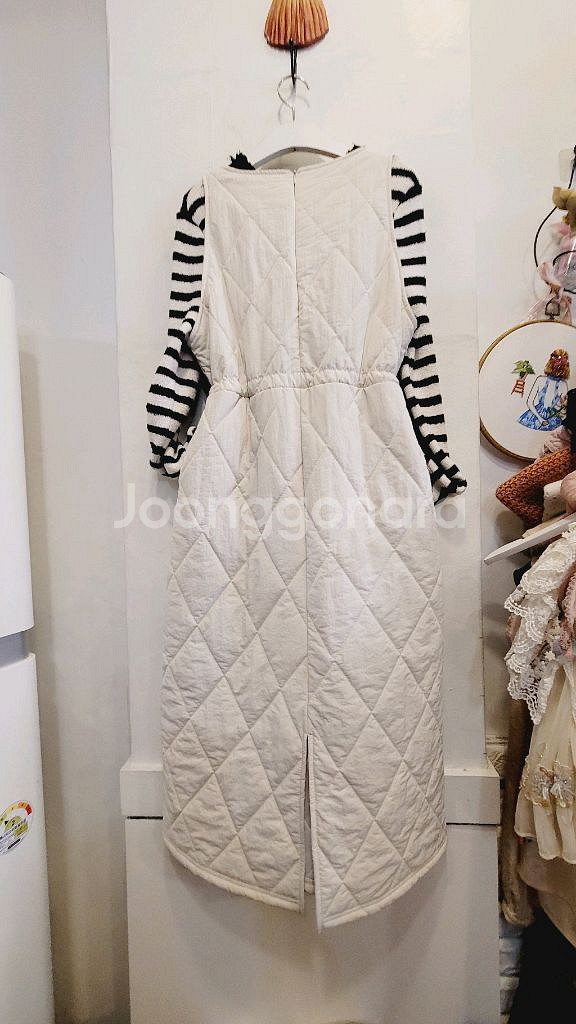 자라 스트라이프 니트 . 퀼팅 누빔 원피스--7