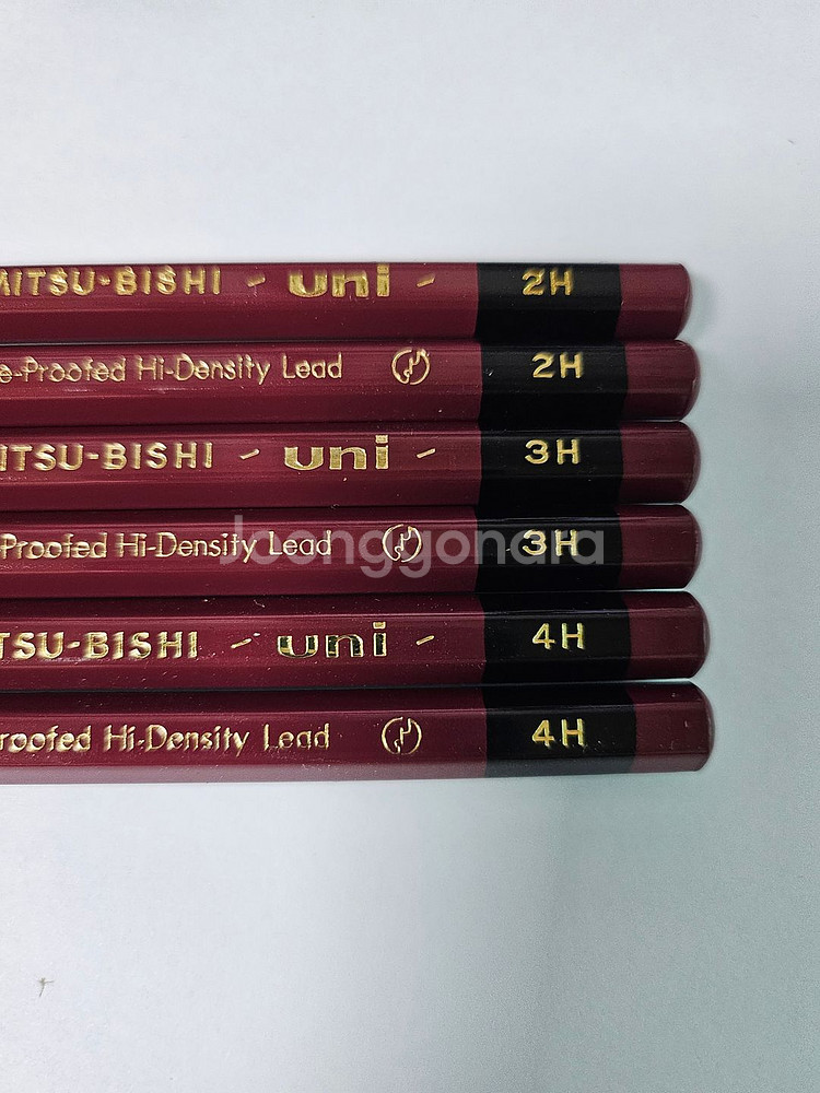 유니 미쓰비시 6B 4H 연필 세트--1
