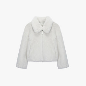 잇미샤 에코 퍼 집업 자켓 아이보리