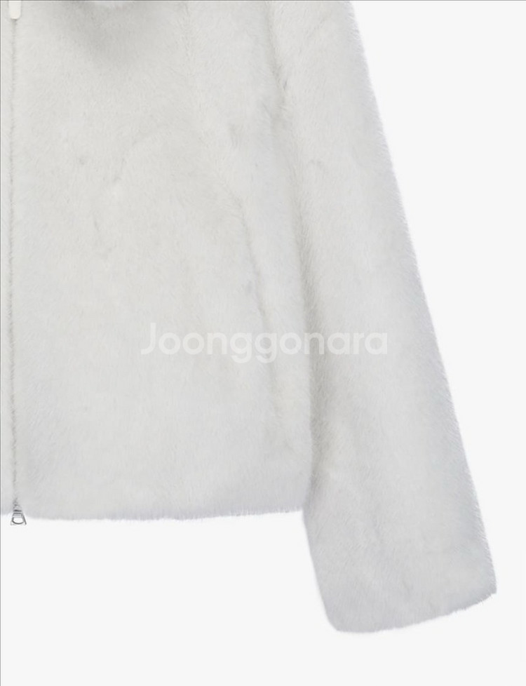 잇미샤 에코 퍼 집업 자켓 아이보리--6