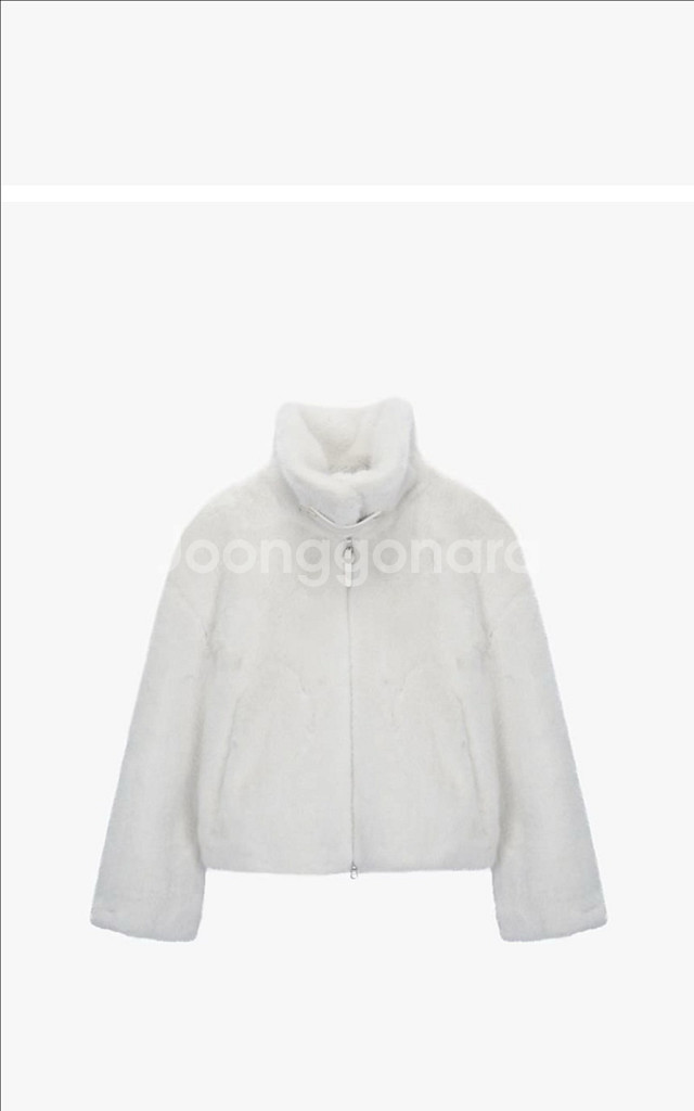 잇미샤 에코 퍼 집업 자켓 아이보리--4