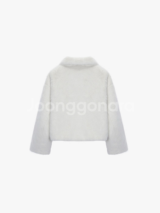 잇미샤 에코 퍼 집업 자켓 아이보리--3