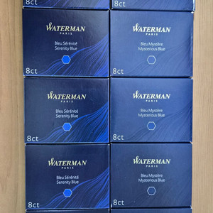 워터맨 만년필 잉크 카트리지 10팩 일괄