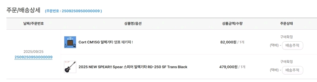 스피어 일렉기타 RD-250 풀세트--0