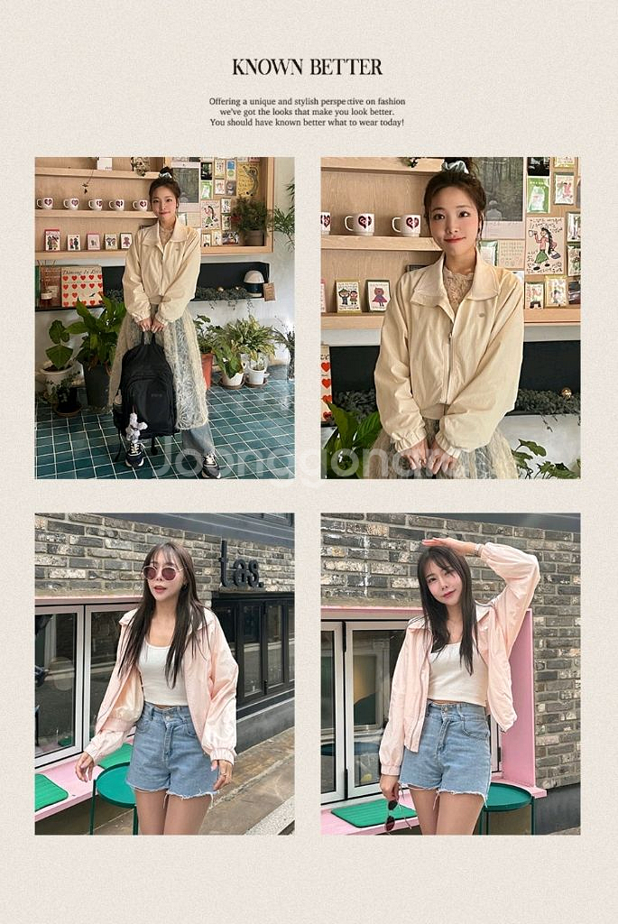 택달린새상품) 노운베러 하이넥 아노락 점퍼 바람막이--4