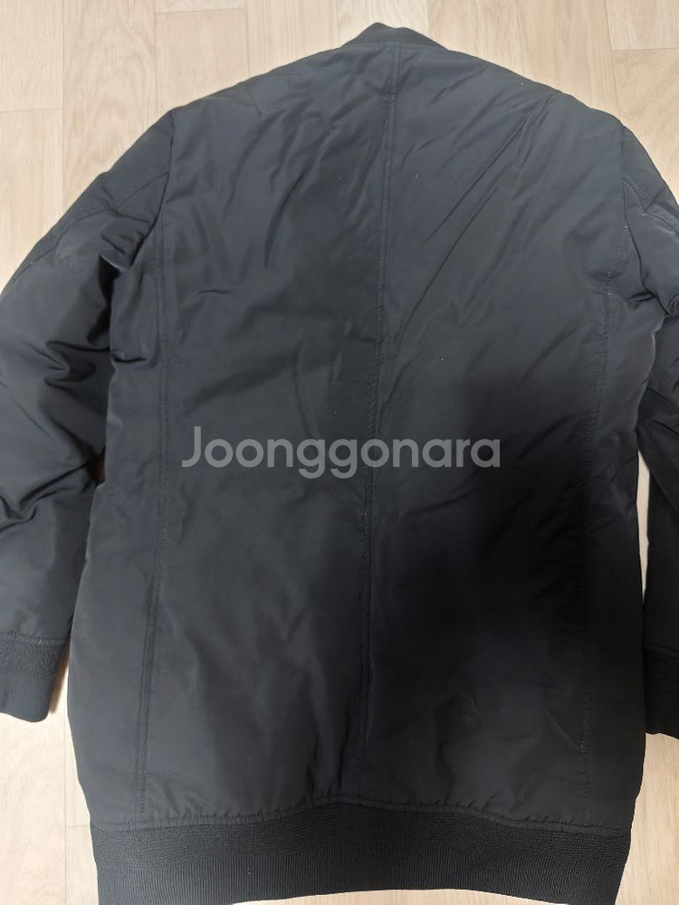 솔리드옴므 우영미 ma-1 중기장 구스다운 패딩 95 블랙--1