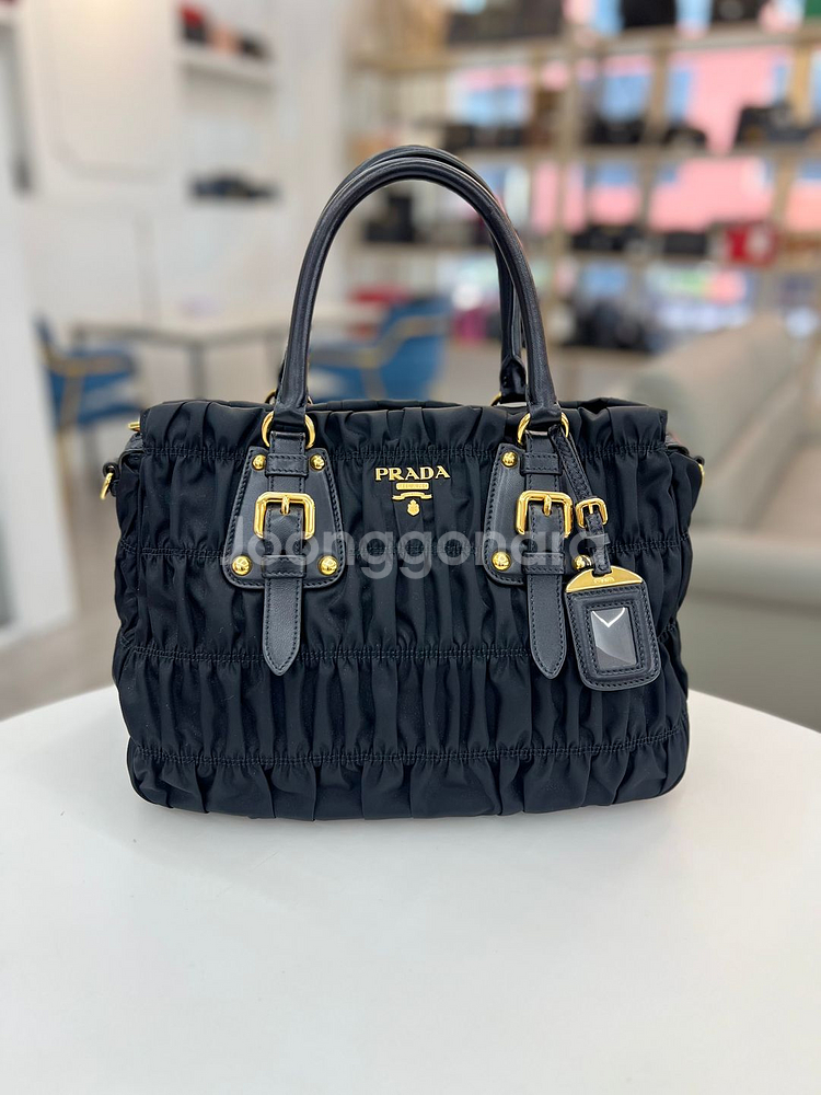 [중고명품 럭스올 울산점]프라다 고프레 나일론 토트겸 숄더백--0