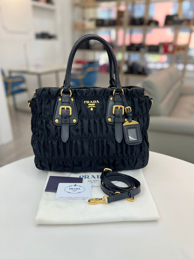 [중고명품 럭스올 울산점]프라다 고프레 나일론 토트겸 숄더백--5