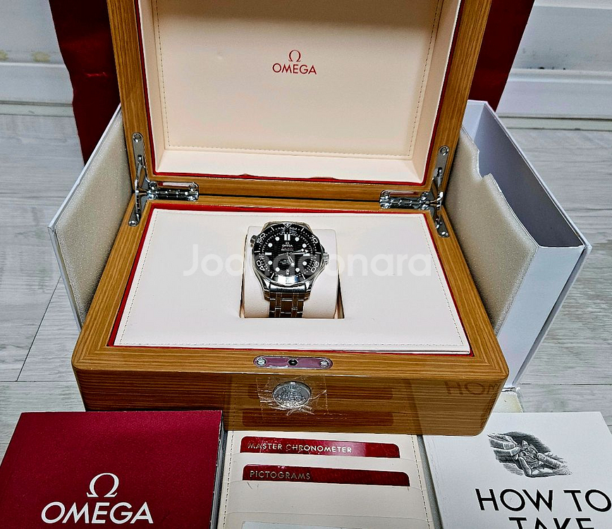 오메가 씨마스터 300 다이버 검판/블랙--7