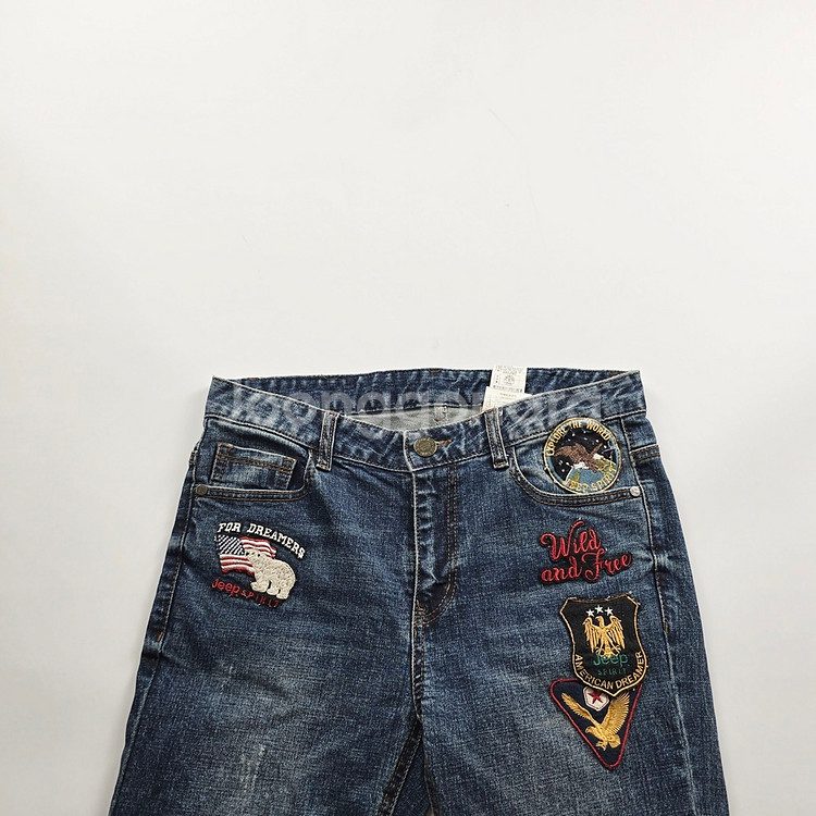 지프 청바지 패치워크 스판 데님 사이즈29 R2745--1