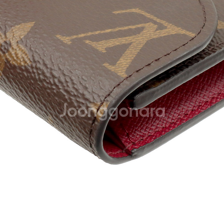 루이비통 모노그램 캔버스 푸시아 로잘리 카드지갑--5