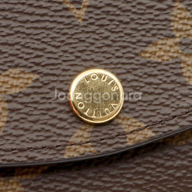 루이비통 모노그램 캔버스 푸시아 로잘리 카드지갑--7