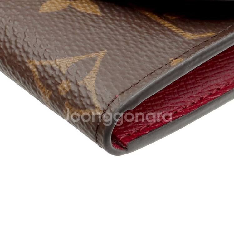 루이비통 모노그램 캔버스 푸시아 로잘리 카드지갑--4