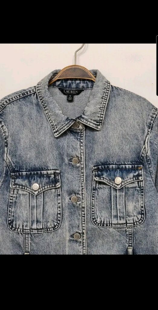 (L) 랄프로렌 폴로 데님자켓 연청 청자켓 빈티지 이미지