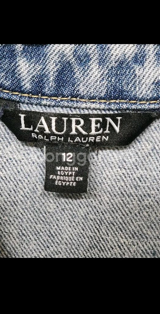 (L) 랄프로렌 폴로 데님자켓 연청 청자켓 빈티지--2