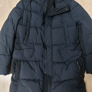 질스튜어트 짙은 네이비 구스다운 롱패딩 M