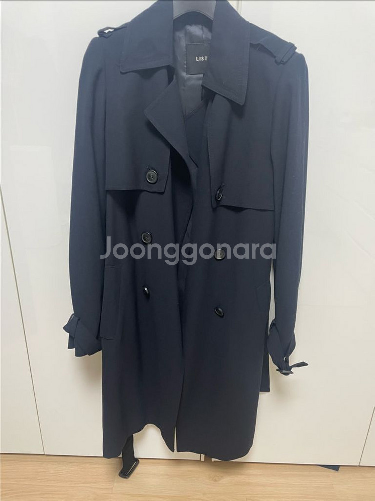리스트 LIST 네이비 트렌치 코트 55사이즈--0