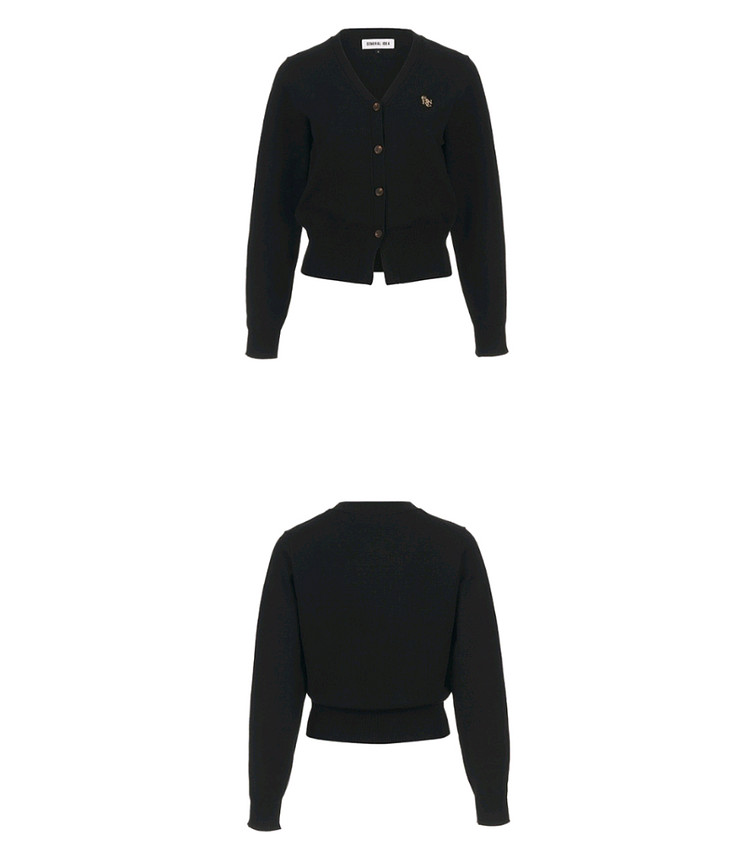 택달린새상품) 제너럴아이디어 에센셜 가디건 블랙 m--1