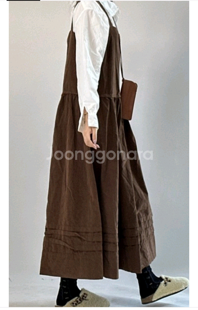 이에르 로잘린골덴 원피스(브라운)--0