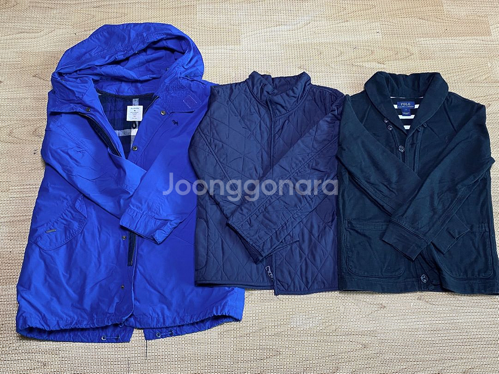남아 130 바람막이 자켓 3벌(블루독 폴로)--0