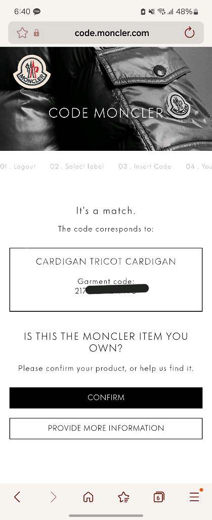 24FW 몽클레어 트리콧 니트패딩 L--7