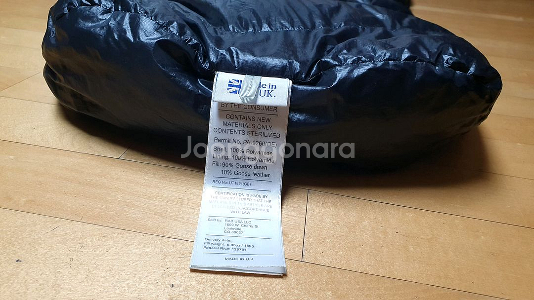 랩 미틱 울트라 180 블랙 침낭--2