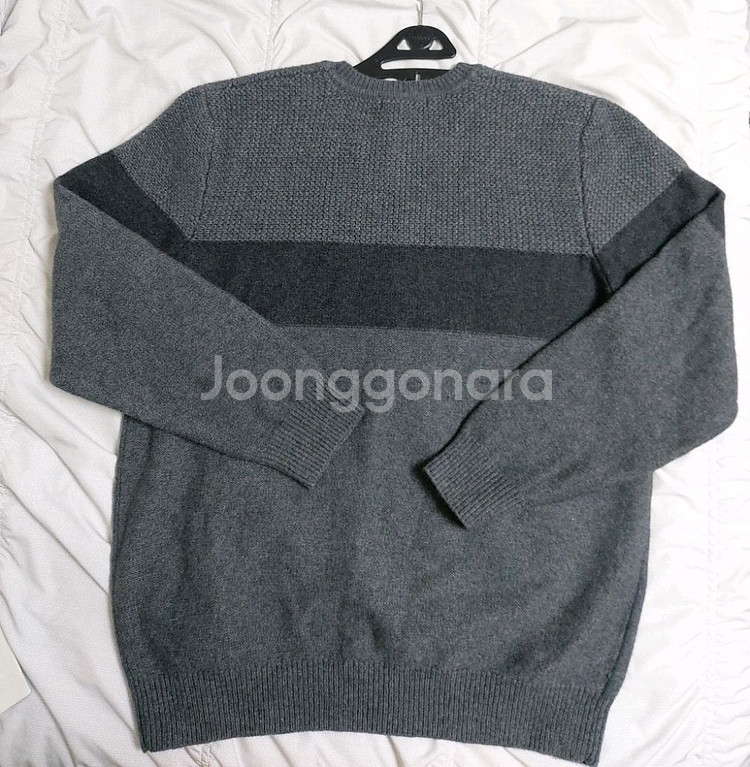 올젠 남성 그레이회색모혼방니트스웨터 105--3