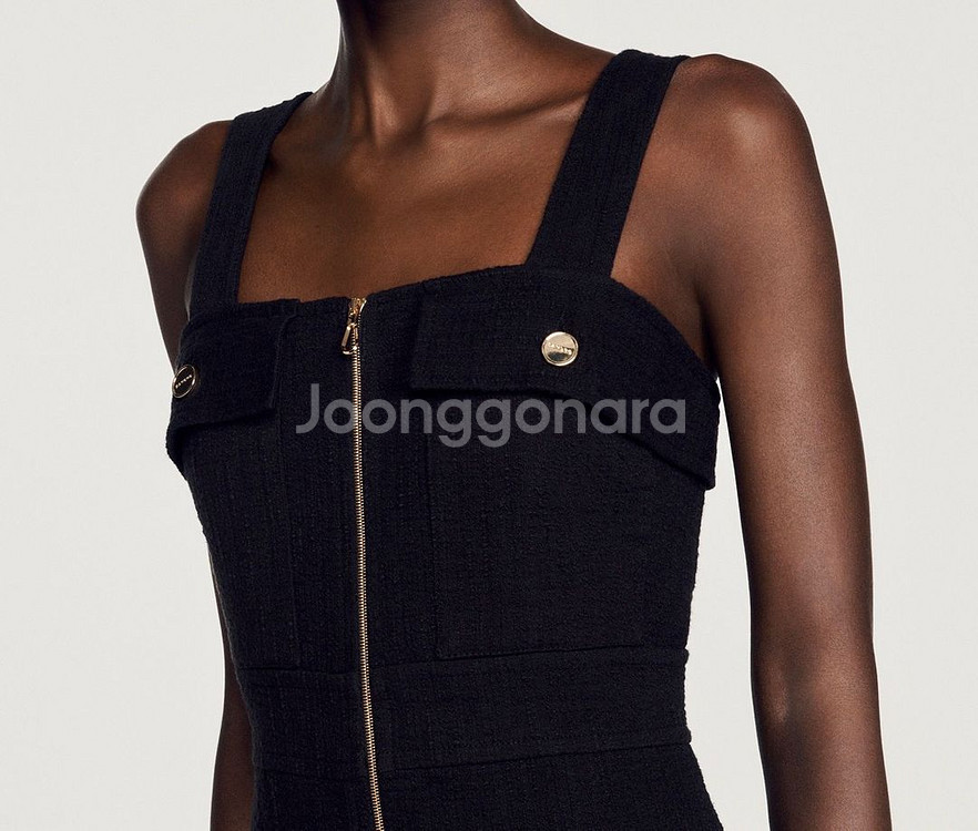 산드로플리츠 슬링 원피스--1