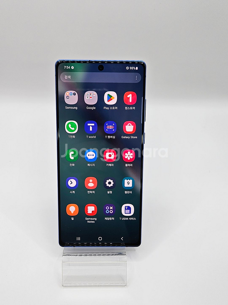 추천 갤럭시노트20블루 정상해지 N981 중고폰--1