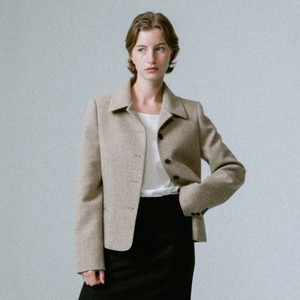 르에떼 Wool Tweed Jacket in Beige