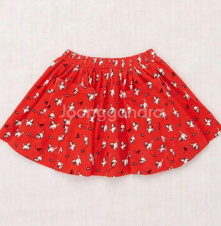 미샤앤퍼프 고양이 써클스커트 4y 6y--0