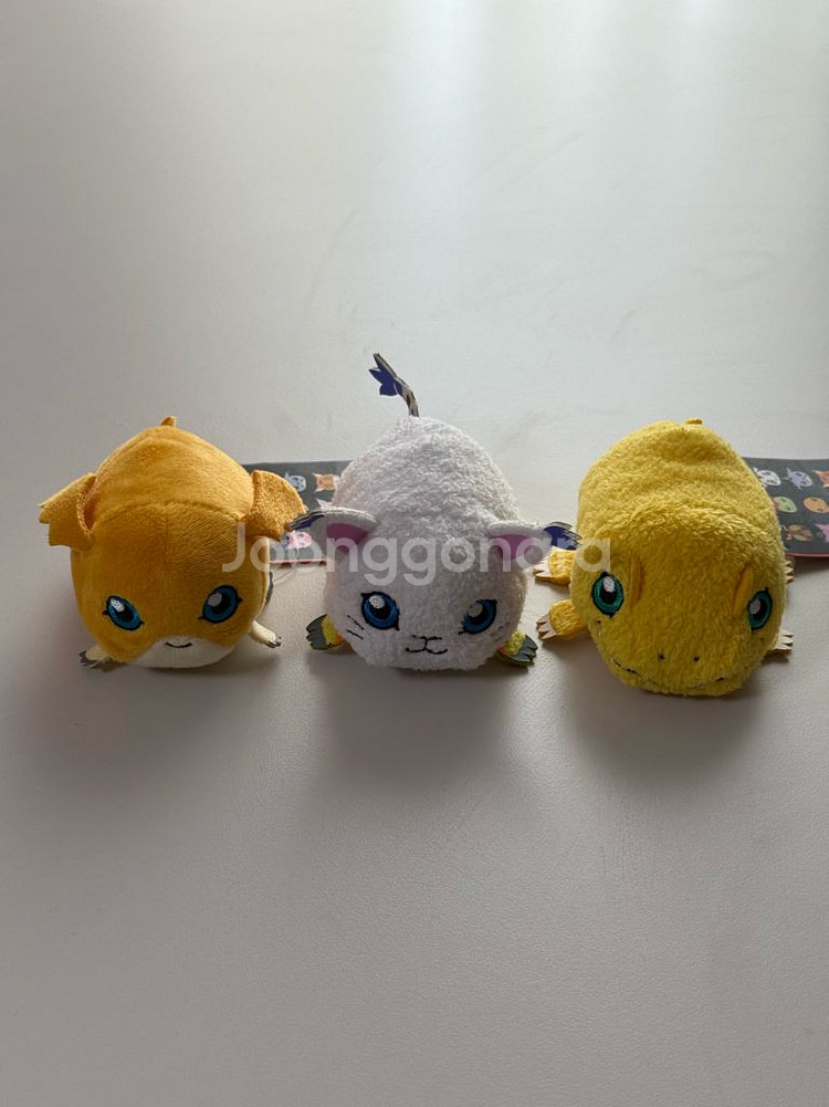 디지몬 쯔무쯔무 인형 (아구몬, 파닥몬, 가트몬)--1