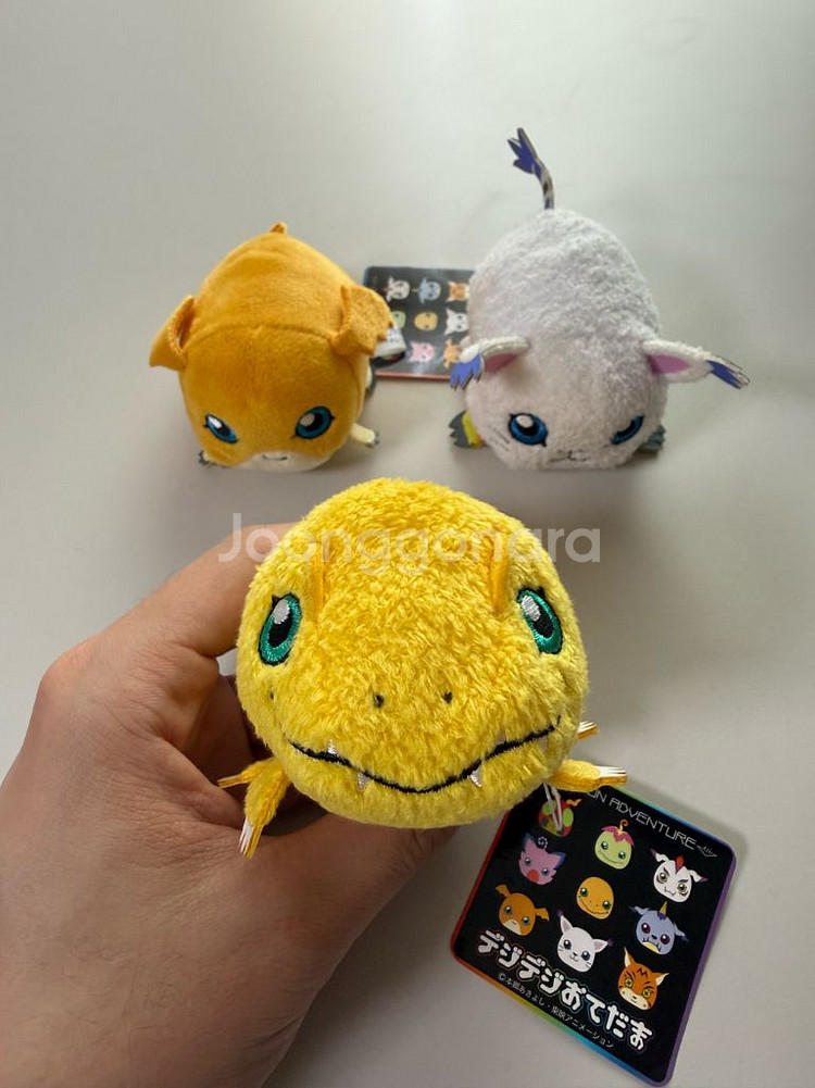 디지몬 쯔무쯔무 인형 (아구몬, 파닥몬, 가트몬)--2
