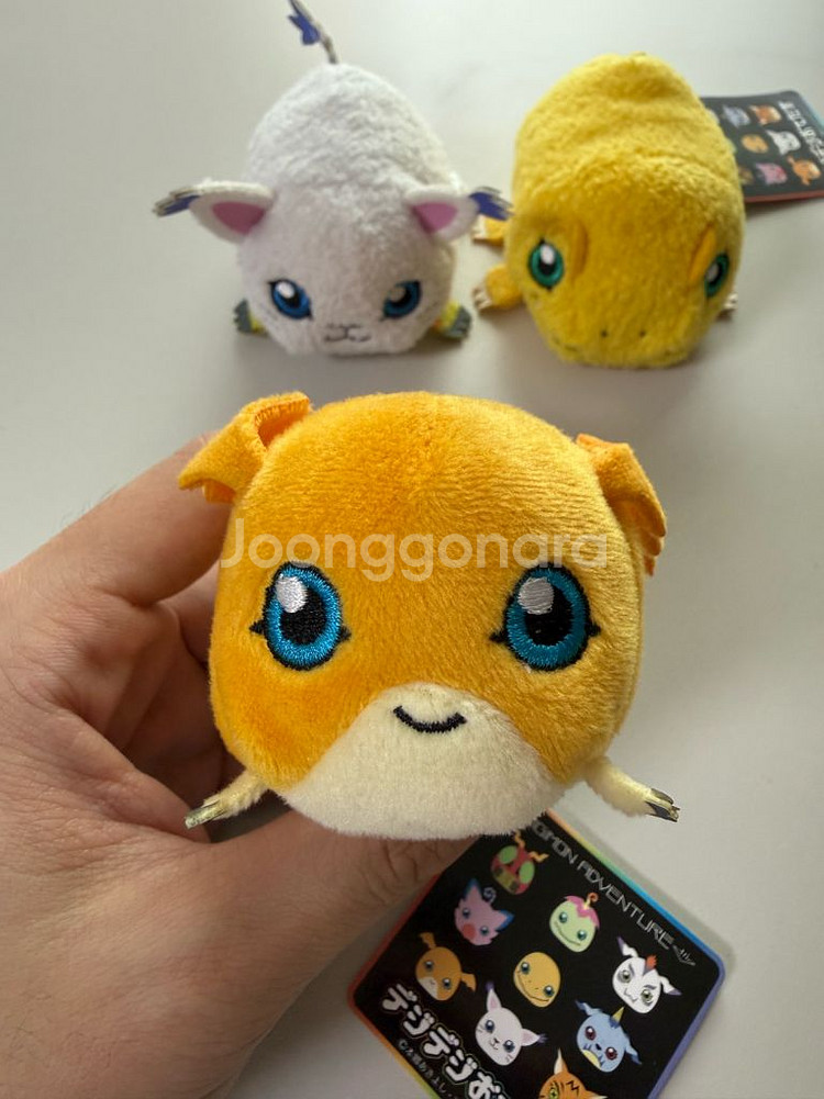 디지몬 쯔무쯔무 인형 (아구몬, 파닥몬, 가트몬)--3