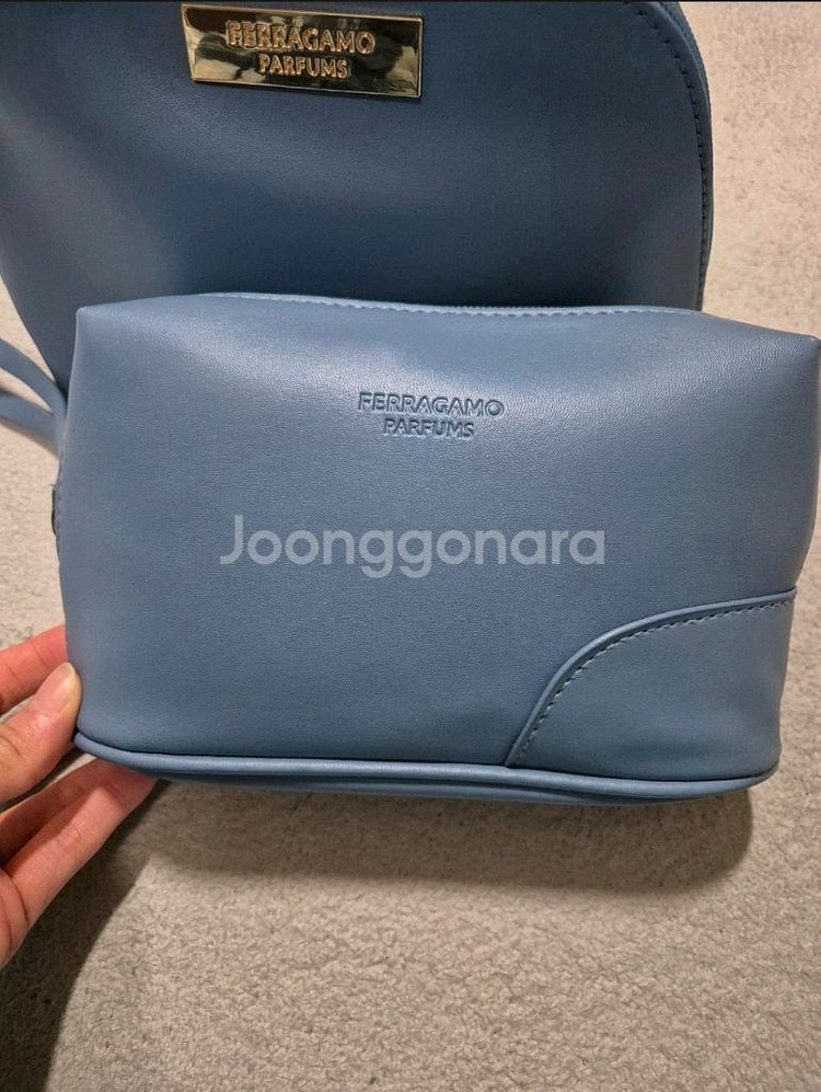 터키항공 비지니스 페라가모 어메니티 파우치--1