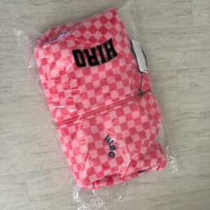 히로 체커 후리스 핑크 140 새상품