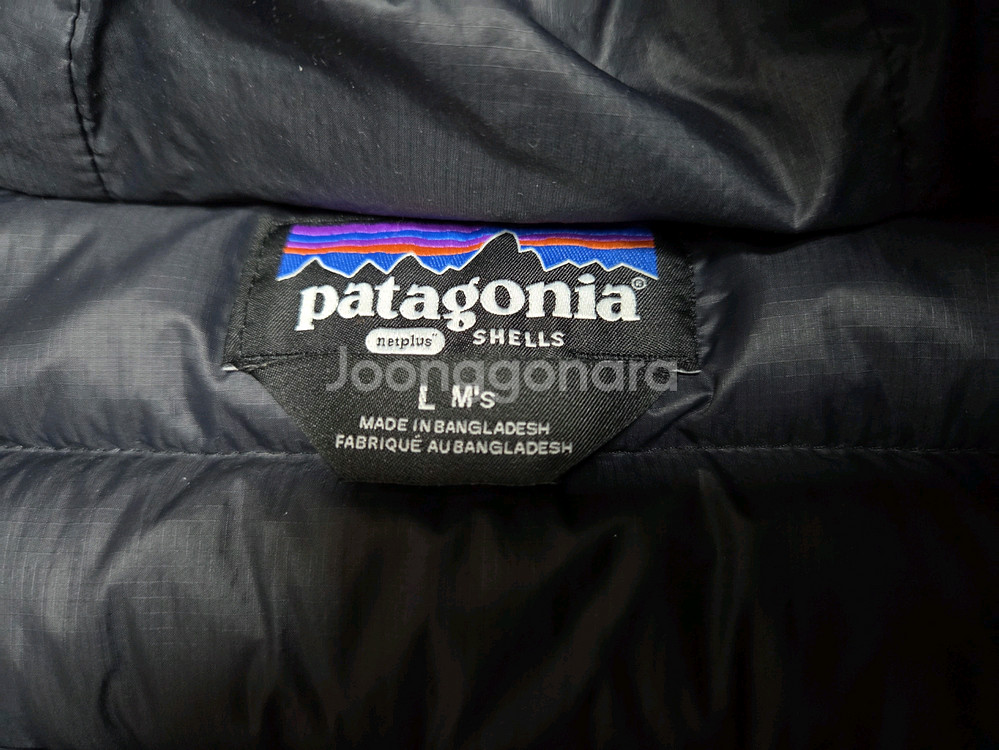 파타고니아 다운 스웨터 후디 L 블랙 패딩--1