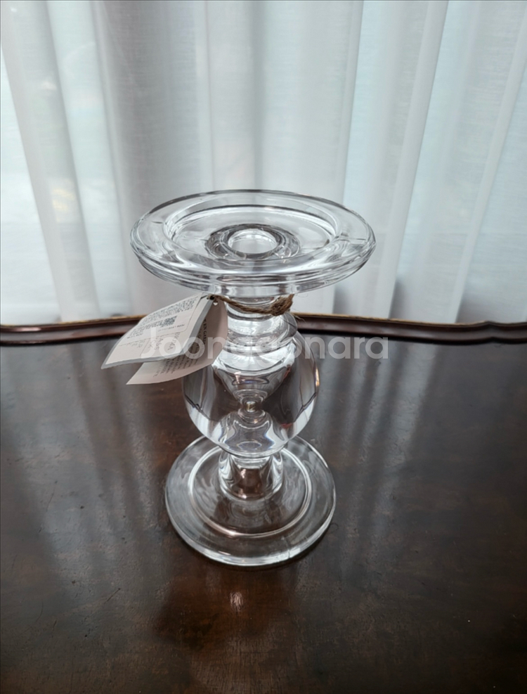 윌리엄소노마 글라스 촛대--1