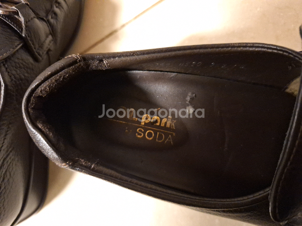 # DTD HOMME 남성 가죽 로퍼 브라운(265)새상품--2