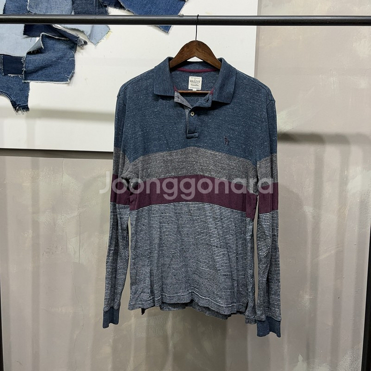 (105) 헤지스 캐주얼 클래식 긴팔 PK 카라티--0